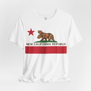 New California Republic Flag T-Shirt for Men Women, NCR Odd Strange Weird Aesthetic T Shirt, Funny Gaming Tee Unique Gift for Gamer Clothing