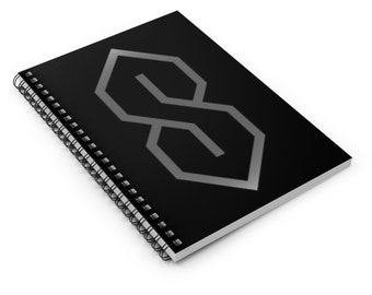 The Cool S Spiral Notebook, 1990s Retro School Supplies Nostalgic 90s Kid Y2k Aesthetic Diary Nostalgia Gift Sketchbook Vintage Dark Notepad