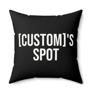 Personalisiertes Namenskissen, maßgeschneidertes Kissen Lustiges individuelles Geschenk für Zuhause Humorvolles Geburtstagsdekor-Bett-Schein schrulliges Sofa Couchdekorationskissen