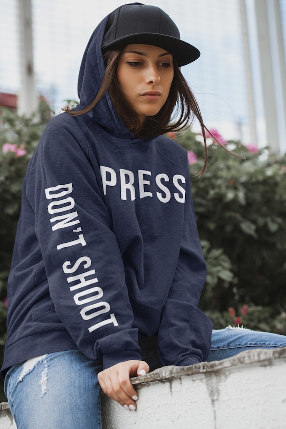 Press Dont Shoot パーカー、ジャーナリスト活動家男性女性向け 