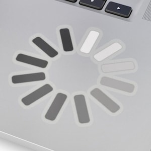 Loading Screen Sticker Buffering Laptop Accessory Adhesive Tech ...