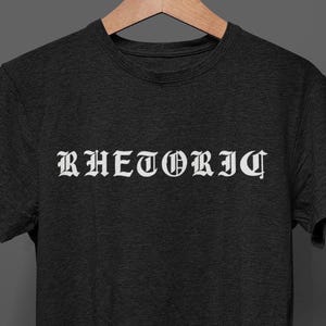 Rhetoric T-Shirt, Funny Political Satire T Shirt for Men Women, Cheeky Wit Gag Gift, Misinformation Politics Meme Tee, Dark Aesthetic Clothe