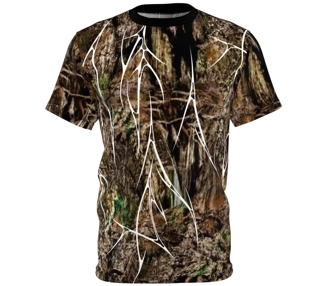 ミュージシャン HIBANA CAMO SHIRTS (GRY) Cyber Sigil AI Camo T-shirt, Alternative Camouflage Mossy