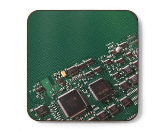 Posavasos con placa de circuito impreso, decoración para gamers, ingenieros, informáticos, estudiantes de informática, profesores, regalo para tecnólogos.