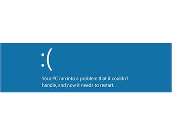 Pegatina para coche con pantalla azul de error informático, pegatina para coche con fallo de PC, pegatina divertida para portátil, regalo humorístico para programadores y hackers.