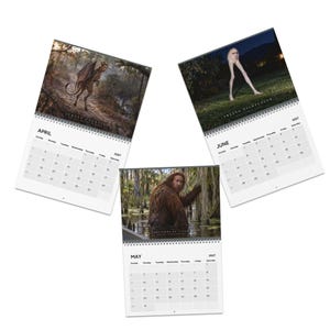 Nicolas Cage Cryptid Calendar, Funny Bigfoot, Mothman, Nessie 2027 Wall Calendar, Absurd Gag Gift, Yankee Swap, Humorous White Elephant Gift image 6