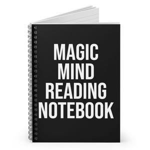 Magie Notizbuch, Gedankenlese Notizbuch, Mentalist Journal, Zauberer Prop, Psychisches Geschenk, Nerd Zaubertrick Notizbuch, Hellseher Skizzenbuch Geschenk für
