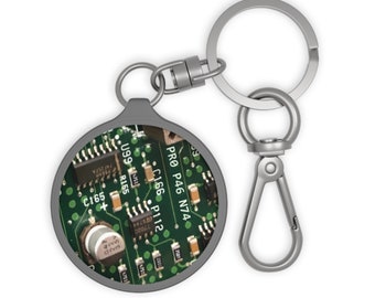 Porte-clés pour circuit imprimé, cadeau porte-clés PCB pour nerd, support technique, étudiant en informatique, enseignant, étiquette de porte-clés geek, remplisseur de bas de technologie