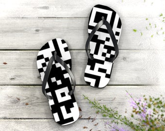 ◆PAES◆ Flipflop 01 Doodle Black Flip Flops SVG File: Instant Download for Cricut, Silhouette