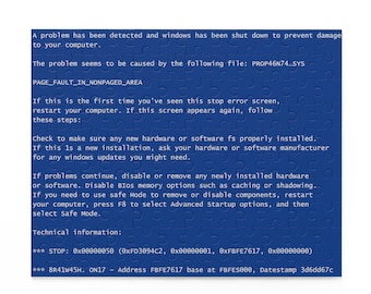 Blue Screen Test Ram For Errors Windows Error Message Technical - Main Image