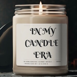 In My Candle Era Scented Candle Fun Best Friend Gift Decoration for Dorm Room Bedroom Hallway Girlfriend Bestie Stocking Filler Bday Present