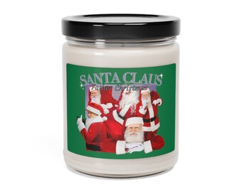 Santa Claus Father Christmas Scented Candle, Xmas Home Decor, Fragrant Holiday Decoration Aromatic Vintage Saint Nick Fragrance Aroma Gift