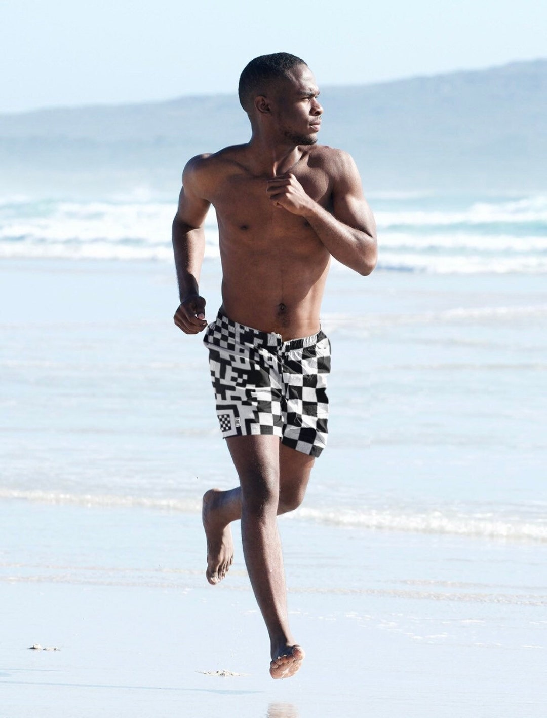 Drawstring Shorts in Weave Print | SZ Blockprints – SZ