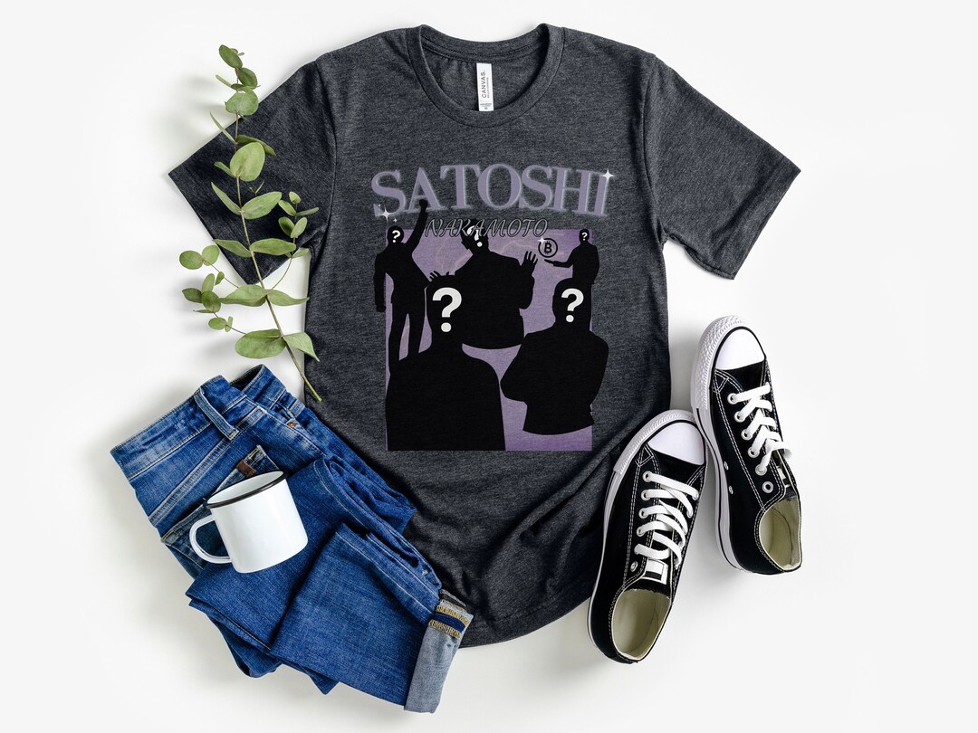 Satoshi Nakamoto Homage T-shirt, Crypto Bro Tee Cryptocurrency Miner Tshirt  Geeky Tech Funny Bitcoin Halving NFT Blockchain Nonfungible Gift - Etsy