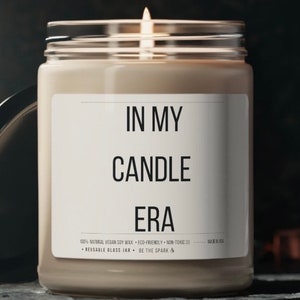 In My Candle Era Scented Candle Fun Best Friend Gift Decoration for Dorm Room Bedroom Hallway Girlfriend Bestie Stocking Filler Bday Present