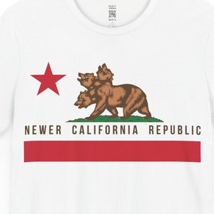 Newer California Republic Flag T-Shirt for Men Women NCR Odd Strange Weird Aesthetic T Shirt Funny Gaming Tee Unique Gift for Gamer Clothing