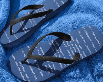 BSoD Flip Flops, Computer Geek Sandles, IT Support Beachwear, Techie Beach Footwear, Nerdy Tech PC Nerd Geeky Gift Flipflop Stocking Filler