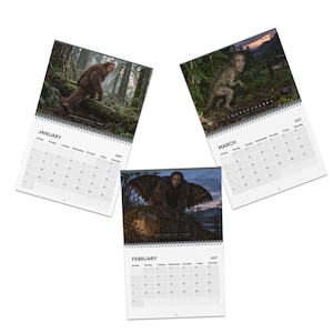 Nicolas Cage Cryptid Calendar, Funny Bigfoot, Mothman, Nessie 2027 Wall Calendar, Absurd Gag Gift, Yankee Swap, Humorous White Elephant Gift image 5