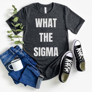 What The Sigma T-Shirt, Joke Gen Z Meme T Shirt for Men Women, Funny Saying Gen Alpha Tee, Internet Meme Gift For Teen Kid, Teenager Clothes