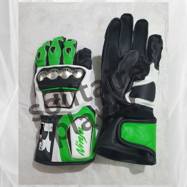Motorbike Racer Leather Gloves/Motorcycle Gloves
