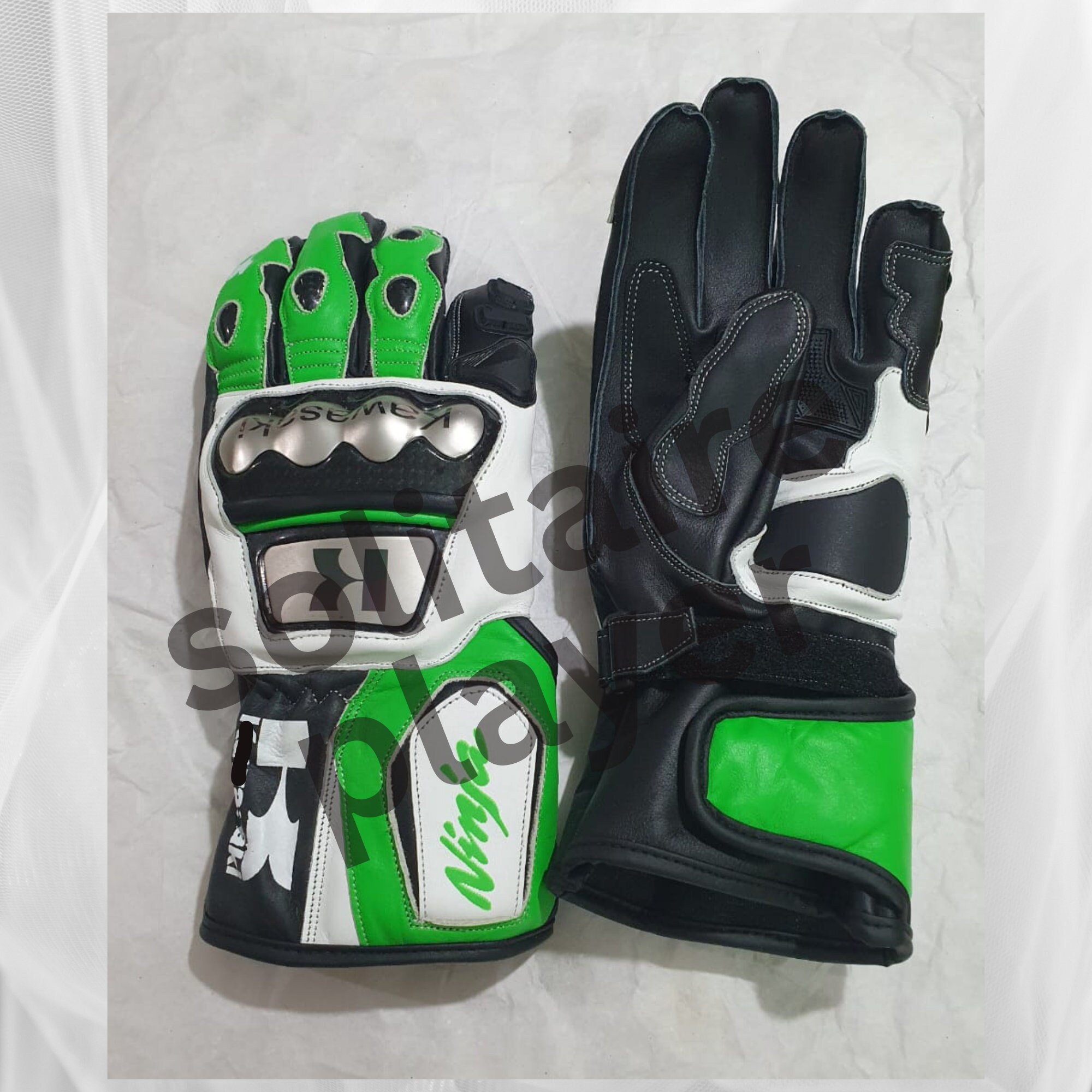Motorbike Racer Leather Gloves Motorcycle Gloves
