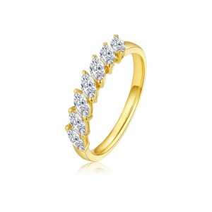 14k solid gold Lab Diamond wedding band/stackable diamond band/ lab diamond wedding ring