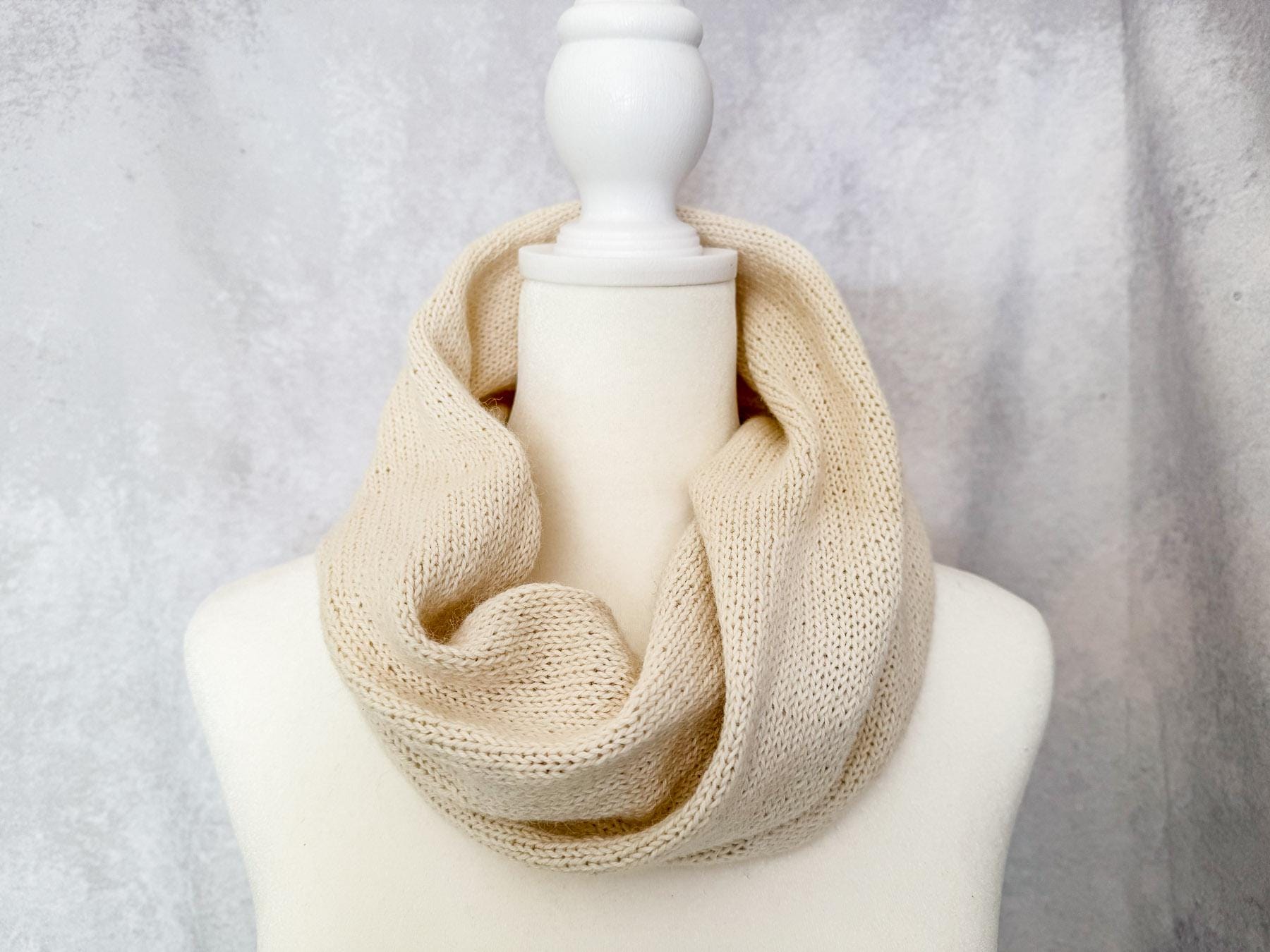 Infinity Tube Cowl Knitting PATTERN / Unique Scarf Quick Knit Gift ...