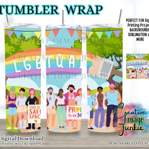 Human rights tumbler wrap, LGBTQ tumbler wrap, Trans tumbler wrap, 20oz Sublimation tumbler wrap, Gay/Lesbian Pride tumbler wrap