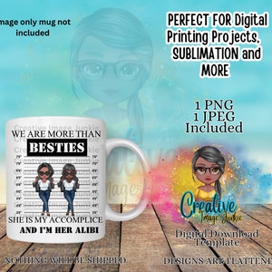 Partner in Crime Clipart, Schwestern Clipart, Sublimation, digitaler Download, Freundschaft Clipart, Mutter und Tochter Clipart, Bestie Clipart