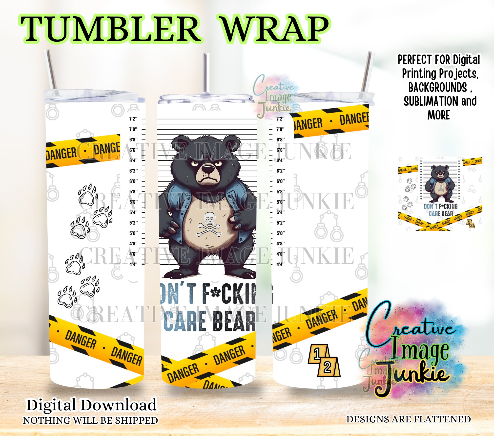 Emotional Bears- UVDTF Wrap Emotional Bears- UVDTF Wrap