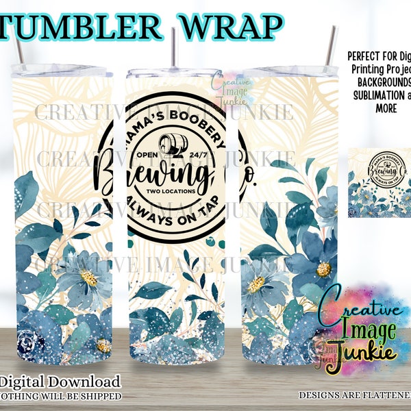 Mamas Boobery tumbler wrap, Design Download, 20oz sublimation Tumbler wrap, Breast feeding tumbler wrap, Breastfeeding Month png