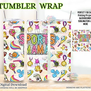 Sport moeder tuimelaar wrap, Soccer Mom tuimelaar wrap, Basketbal moeder png, 20oz Sublimatie tuimelaar Wrap, Tennis moeder tuimelaar wrap