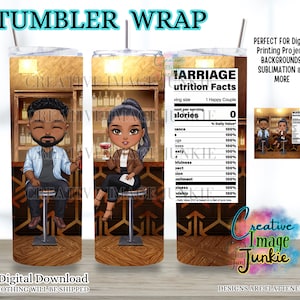 Emballage de verre de mariage, emballage de gobelet d'anniversaire, emballage de gobelet sublimation 20 oz, téléchargement numérique, emballage de gobelet personnalisé, emballage de verre de M. et Mme