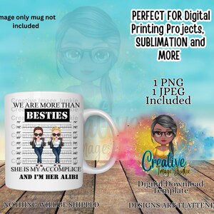Clipart partenaire dans le crime, soeurs clipart, sublimation, téléchargement numérique, clipart amitié, maman et fille clipart, clipart bestie