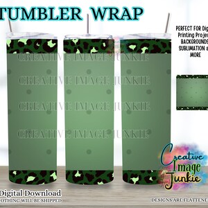 Involucro per tumbler verde oliva, involucro per tumbler a sublimazione da 20 once, download digitale, involucro per tazza a pois, involucro per tumbler verde, involucro per tumbler personalizzato