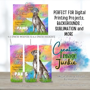 Envoltura de vaso de pérdida de perro, envoltura de vaso de poema de pérdida de mascotas, descarga digital, envoltura de vaso de sublimación de gran danés de 20 oz, PNG de gran danés