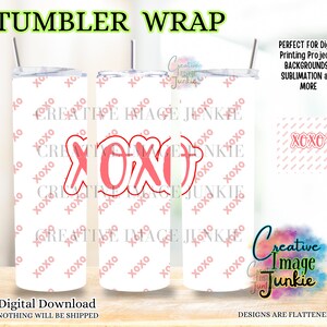Liefje beker wrap, Valentijnsdag beker wrap, digitale download, 20oz Valentijnsdag sublimatie wrap, love beker wrap, Kisses beker