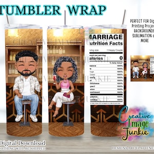 Emballage de verre pour couple marié 20 oz, designs de gobelet d'anniversaire, emballage de gobelet sublimation Mr et Mme, téléchargement numérique, emballage de gobelet de mariage