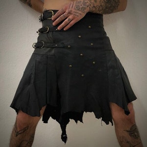 Viking Leather Kilt Custom Made