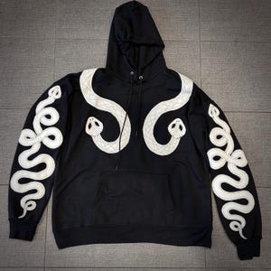 Viking Oroboros Hoodie (White Snake)