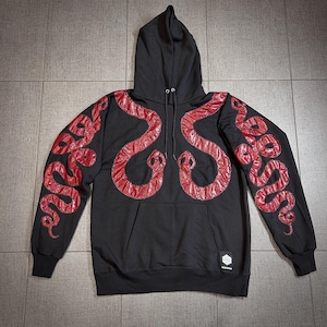 Viking Oroboros Hoodie (Red Snake)