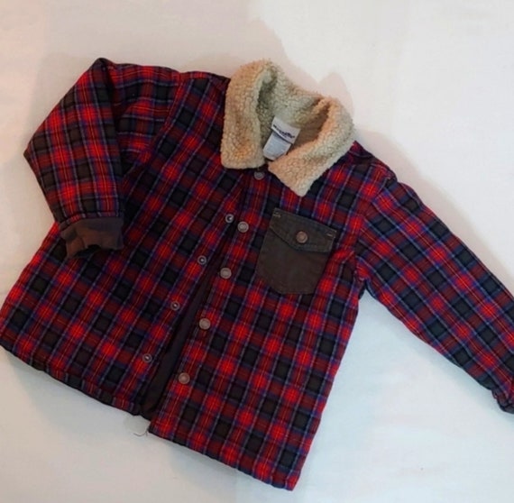 Plaid Quilted Sherpa Buffalo Plaid Flannel Quilte… - image 1