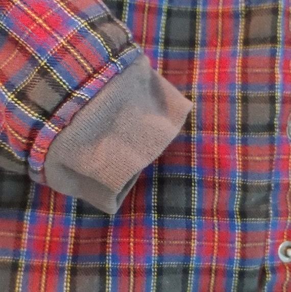 Plaid Quilted Sherpa Buffalo Plaid Flannel Quilte… - image 3