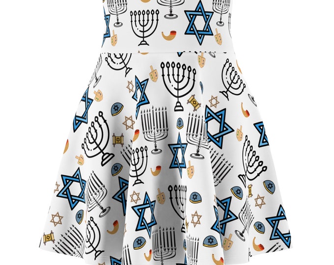 Featured listing image: Hanukkah Torah Star of David Holiday Women's Skater Skirt