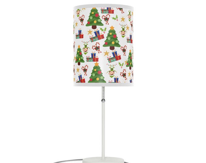 Featured listing image: Christmas Decor Christmas Tree Elf Holiday December Lamp on a Stand, US|CA plug