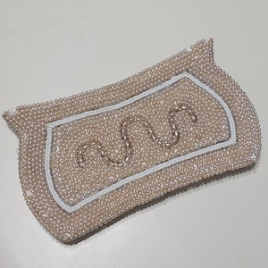 Bolso de mano vintage con perlas y cuentas para boda, bolso de noche