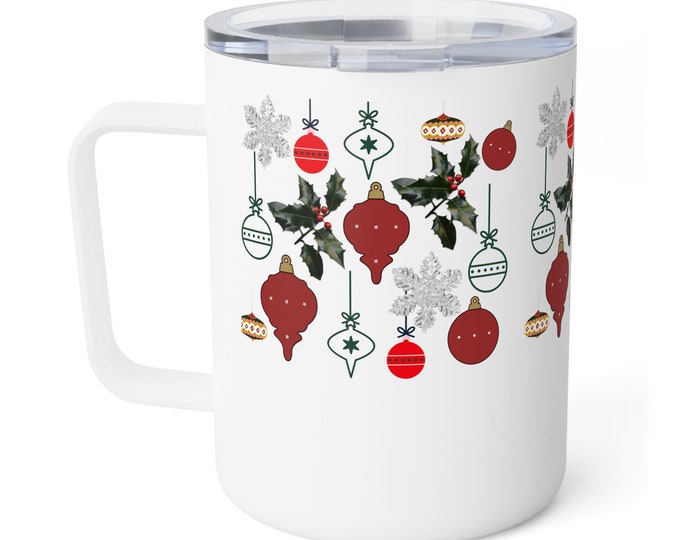 Featured listing image: Christmas Mug Gift Insulated Coffee Mug, 10oz