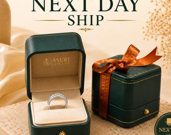 Vintage Style Ring Box, Velvet Engagement Ring Case, Wedding Ring Holder, Proposal Ring Bearer Box