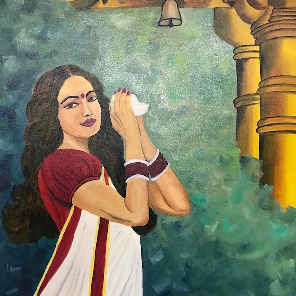 Bengali Woman Wall Art Etsy