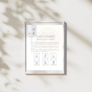 korean doljabi board doljabi icon sign diy editable  dol sign template for dohl party decoration 1st birthday custom sign board doljabi dol